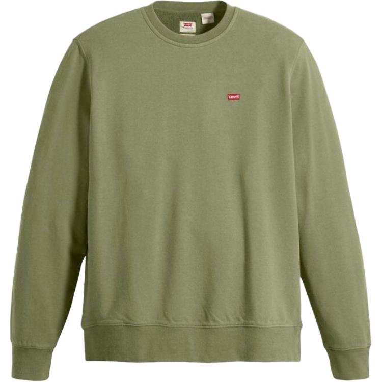 Levis Levis Sweatshirts Men's Green Crew Neck Moderate