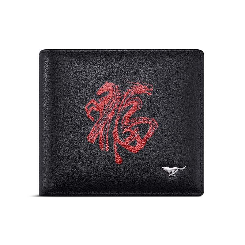 SEPTWOLVES SEPTWOLVES Cow Leather Wallet Men's Black