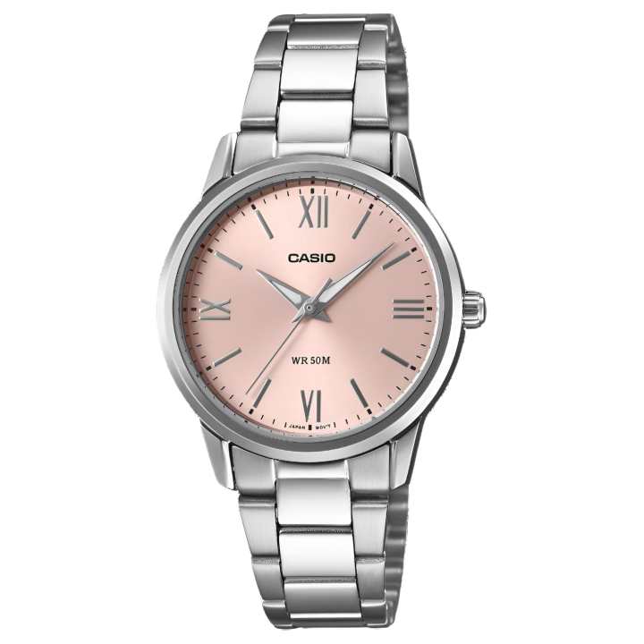 CASIO CASIO Analog Quartz Movement Stainless Steel Strap Watch Women's Watch Pink Watch Dial
