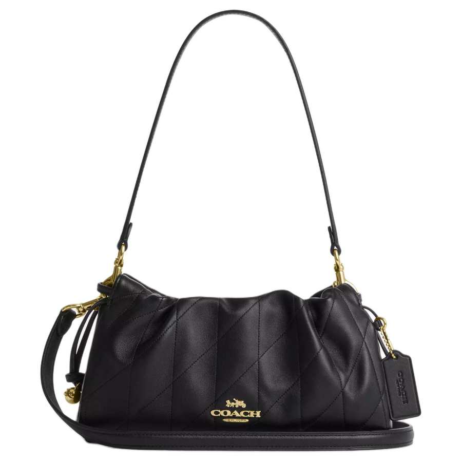 COACH Faye Nappa Leather Crossbody Bag, Shoulder Bag Medium Women's Black