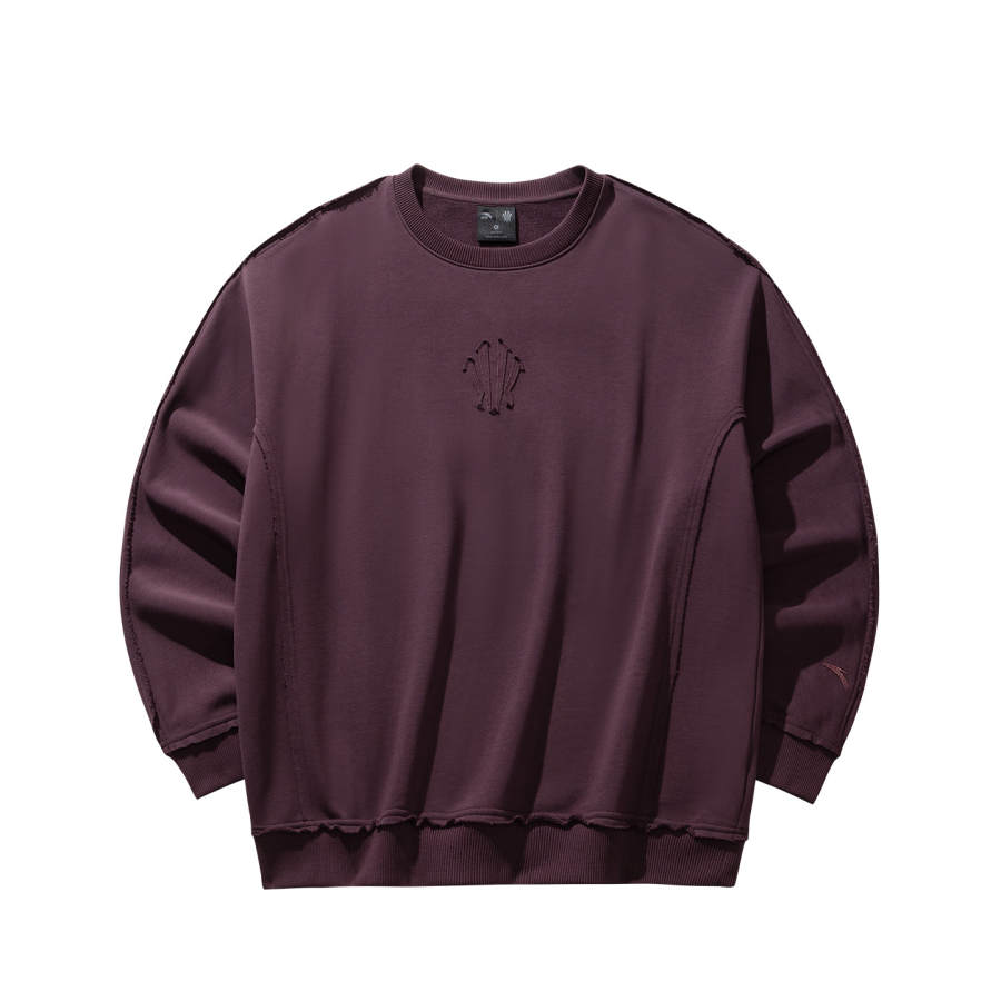 Anta Sweatshirt Unisex Total Crimson Rose Brown
