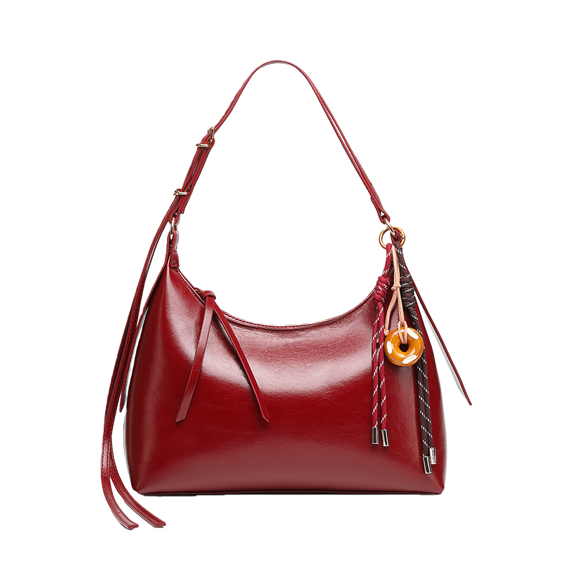 PAYOT Synthetic Leather Shoulder Bag Regular Women's Burgundy