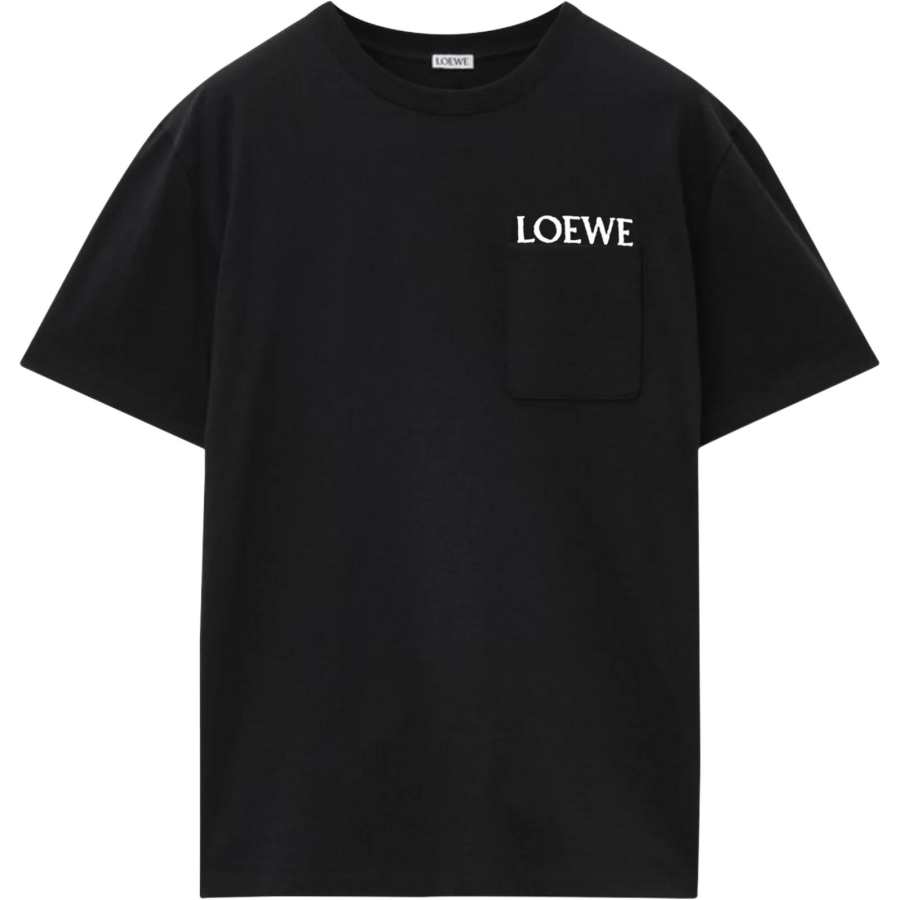 Loewe Logo Embroidered Crewneck T-Shirt
