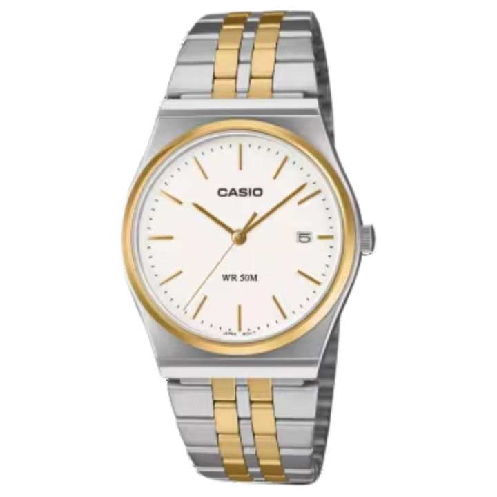 CASIO CASIO G SHOCK Quartz Movement Stainless Steel Strap Watch Men's Watches White Dial