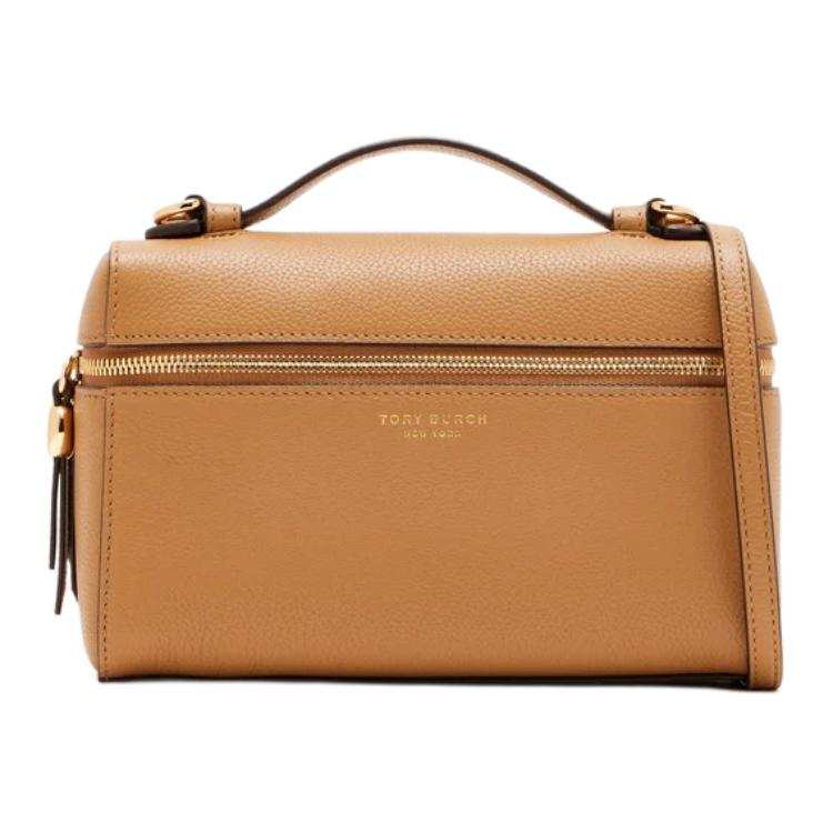 TORY BURCH Romy Cow Leather Box Bag Handbag Regular Women's Tiramisu