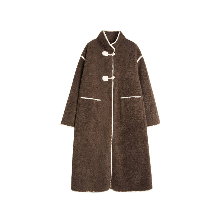 ELLE ELLE Coats Women's Coffee Thickened