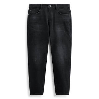 PEACEBIRD MEN Jeans Men's Denim Black 1 Straight Fit Pants