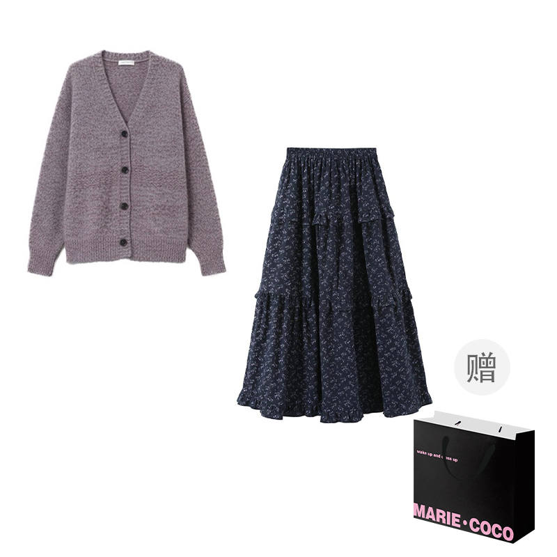 MARIE·COCO Two Piece Skirt Sets Women's Moderate Mid Length