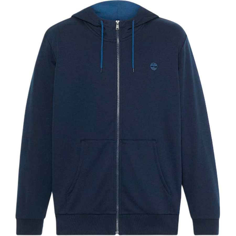Timberland Sweatshirts Men's Dark Blue Hooded Moderate