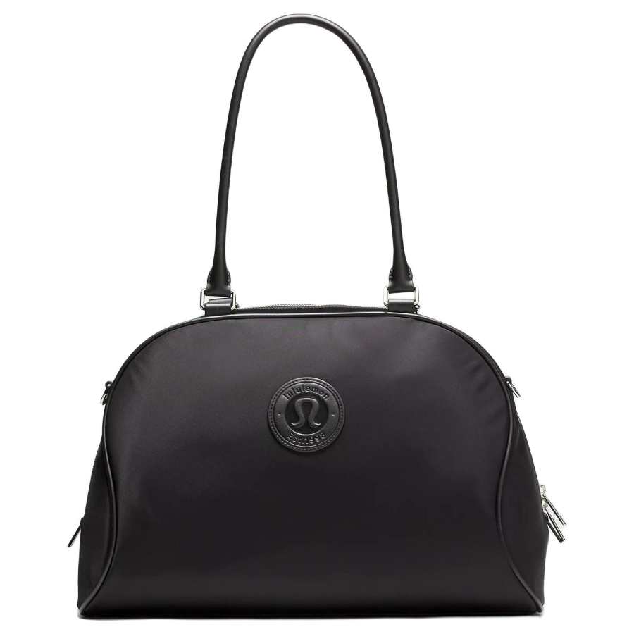 Lululemon Recycled Nylon Handbag Women's Black & Silver