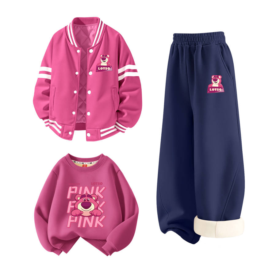 Disney Kids Casual Sportswear Crew Neck Thickened