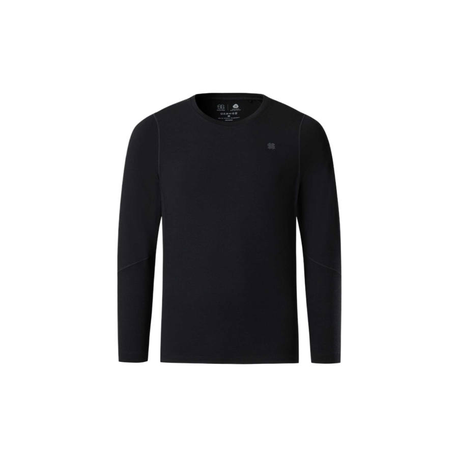 KOLON SPORT T Shirts Men's Black Crew Neck Moderate