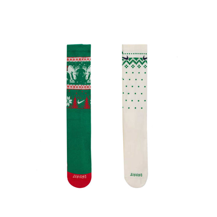 Nike Nike Everyday Plus Cushioned Winter Wonderland Crew Socks 2 Pairs