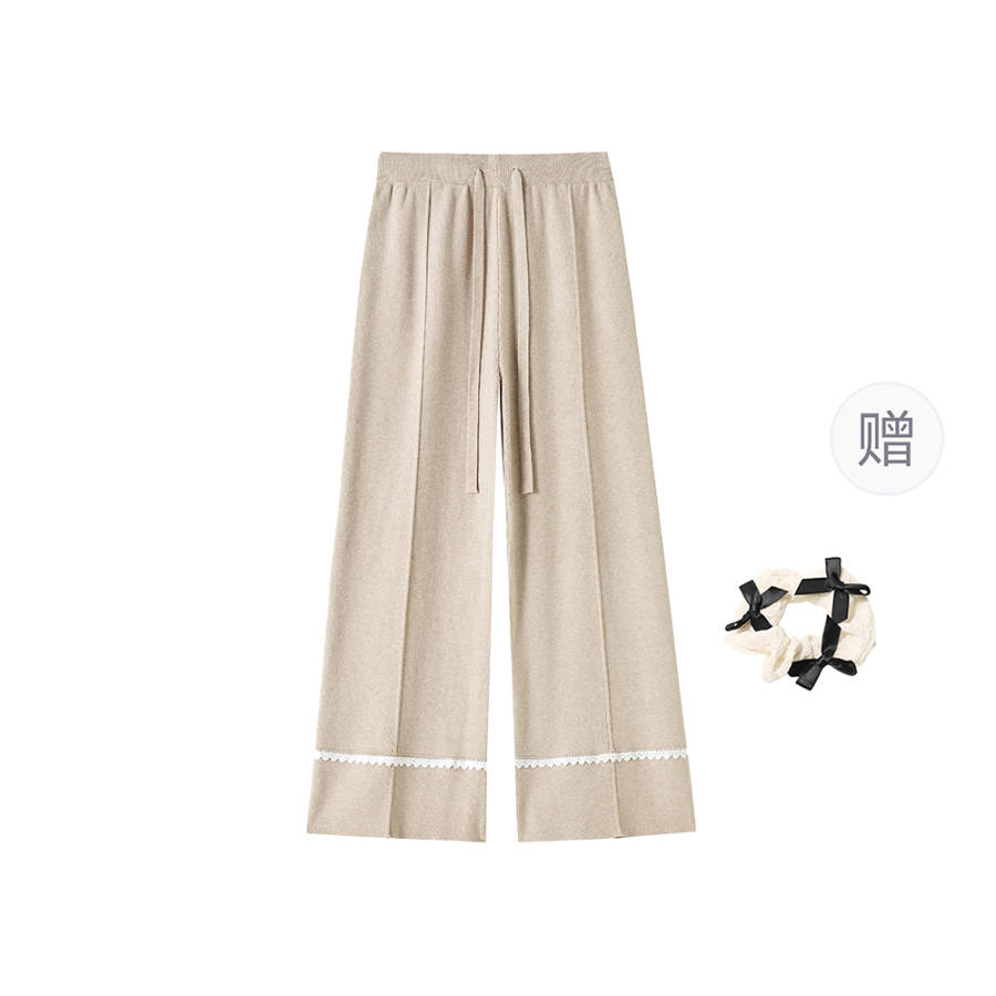 CPAURA Casual Pants Women's Thickened Wide Leg Pants