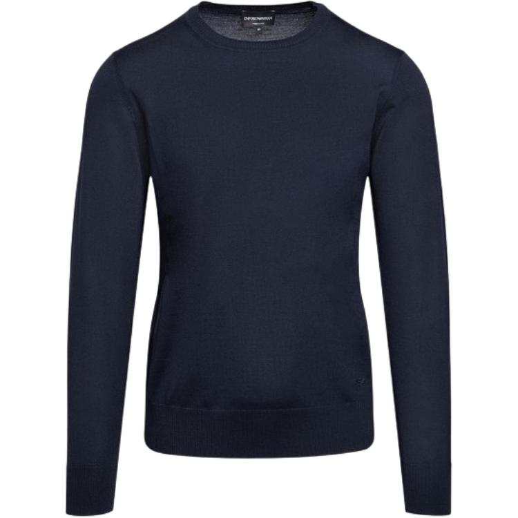 Emporio Armani Logo Embroidered Crewneck Jumper