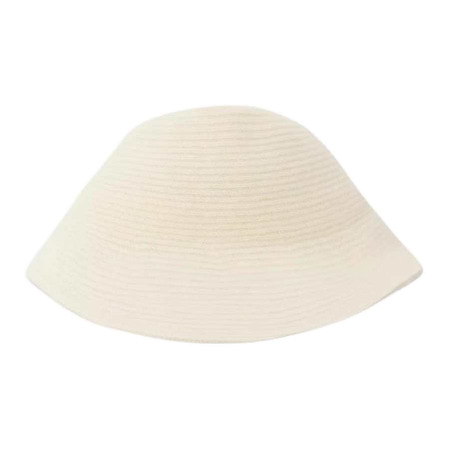 ZARA Wool Bucket Hats Women's Raw White