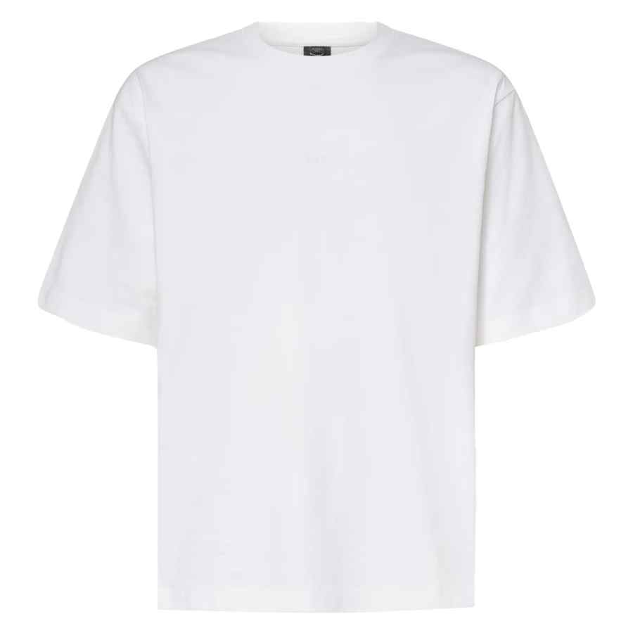 Oakley T Shirts Men's White Crew Neck Moderate Straight Fit