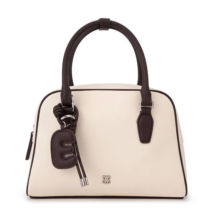ELLE ELLE Top Grain Cow Leather Handbag Regular Women's Multicolor
