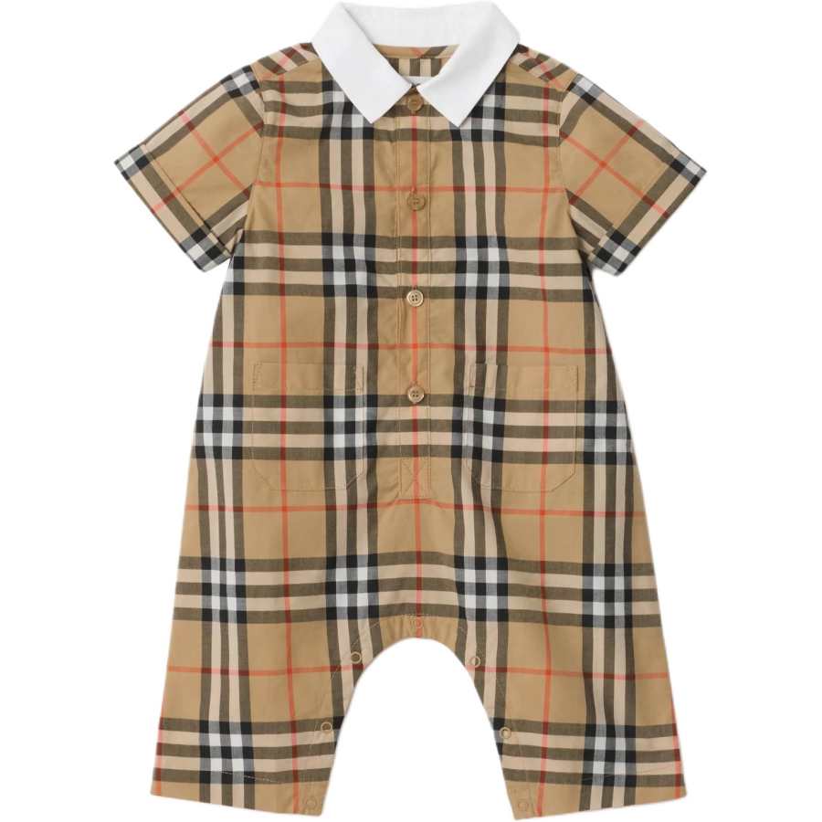 Burberry Jumpsuit Sandy Beige Infant And Toddler