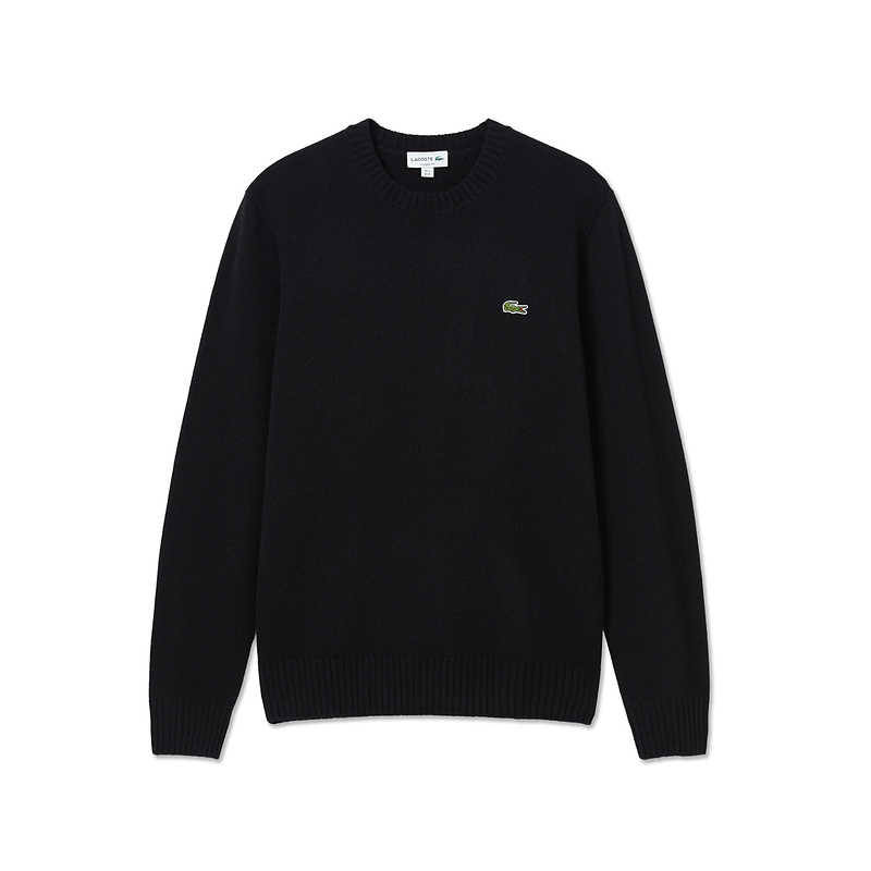 LACOSTE LACOSTE Sweaters Men's Black Crew Neck Moderate