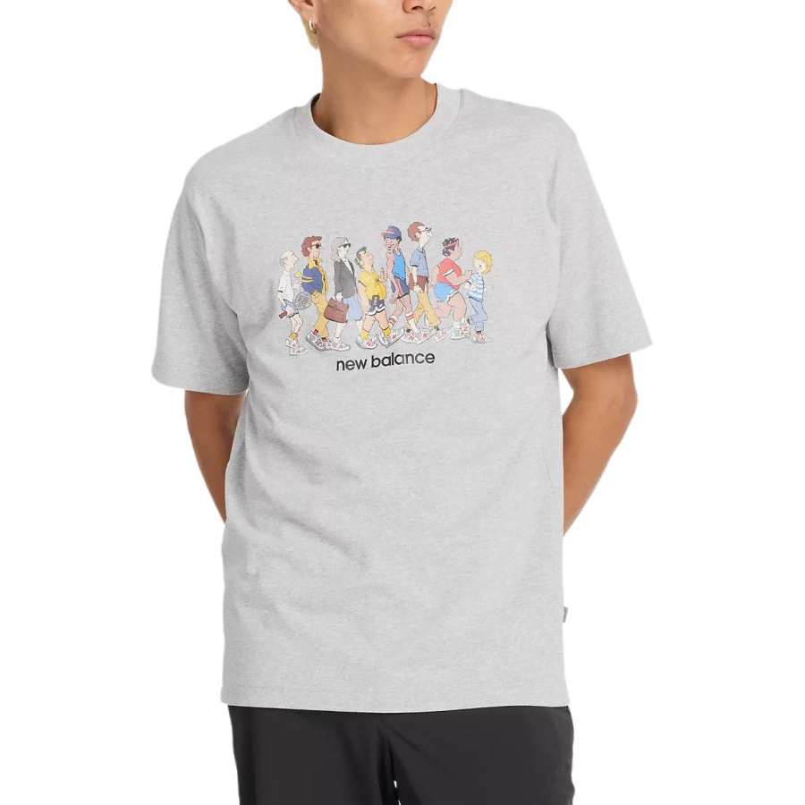 New Balance New Balance T Shirts Men's Classic Gray Crew Neck