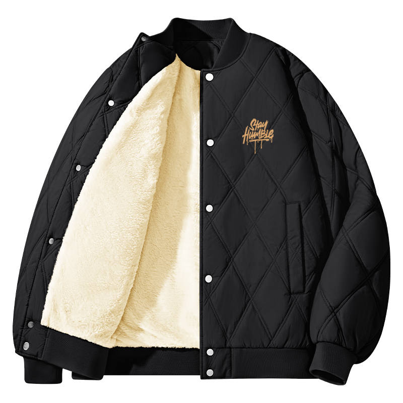MINISO MINISO Puffer Jackets Unisex Baseball Collar Thickened