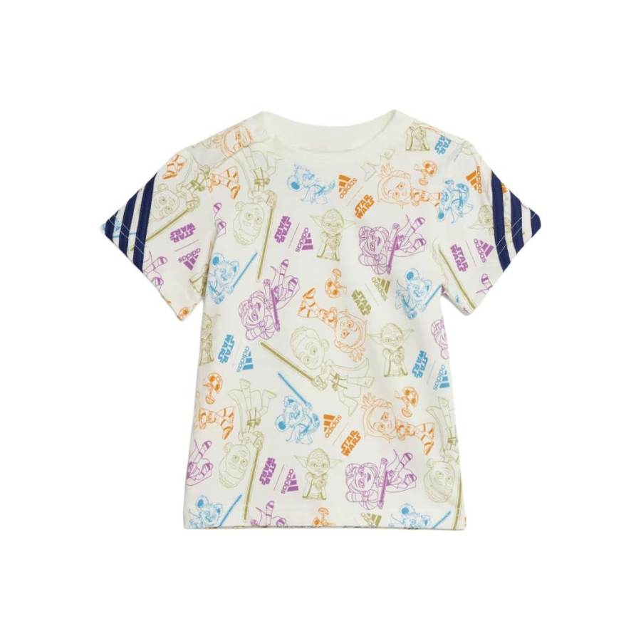 Adidas Adidas T Shirt Kids' Apparel Star Wars Young Jedi Tee White Infant And Toddler