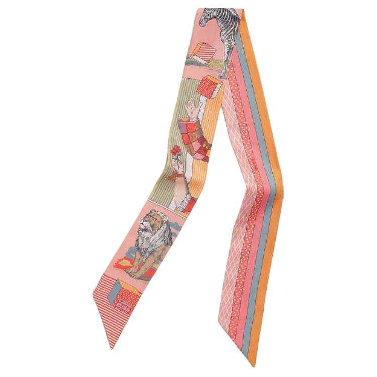 HERMES Hair Bands Women's Rose/yellow