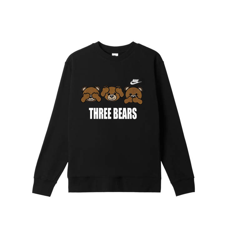 Nike Nike Sweatshirts Men's Black Crew Neck Moderate Regular