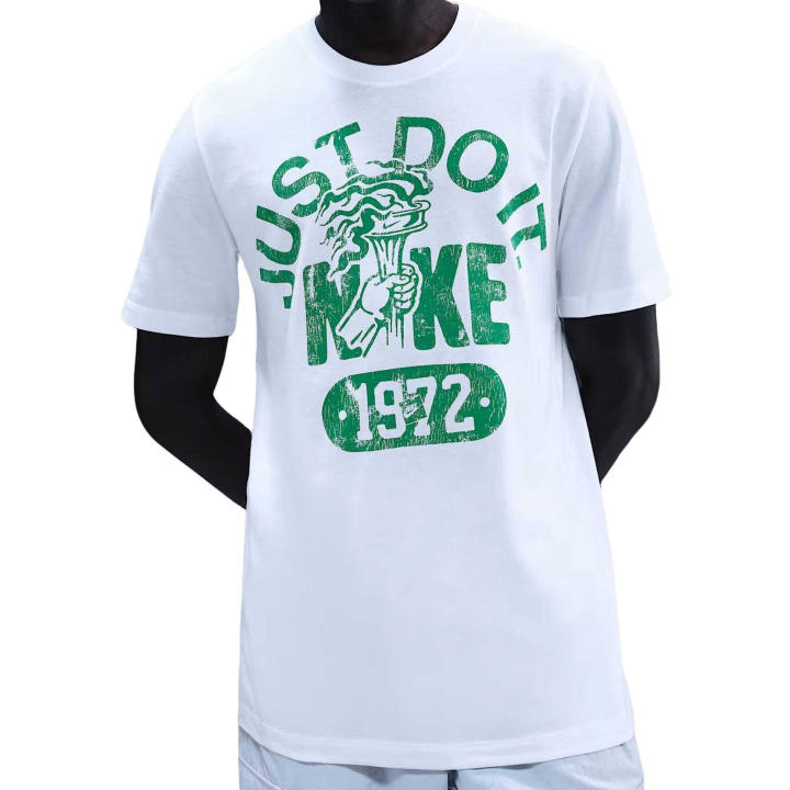 Nike Nike Sportswear T Shirts Men's White Crew Neck Moderate