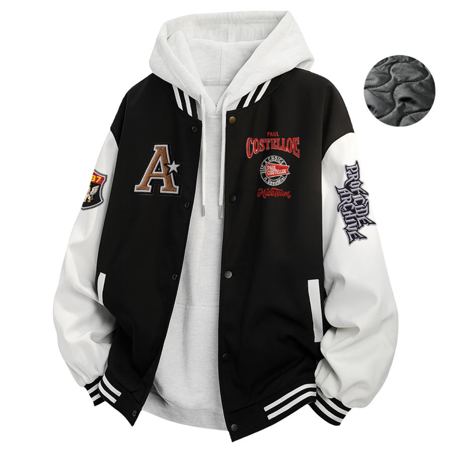 PAUL COSTELLOE Baseball Jerseys Unisex Baseball Collar Fleece Lined Other