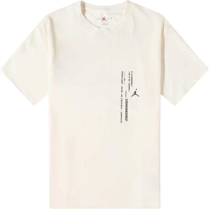 Jordan Jordan T Shirts Men's Apricot Crew Neck Moderate Straight Fit