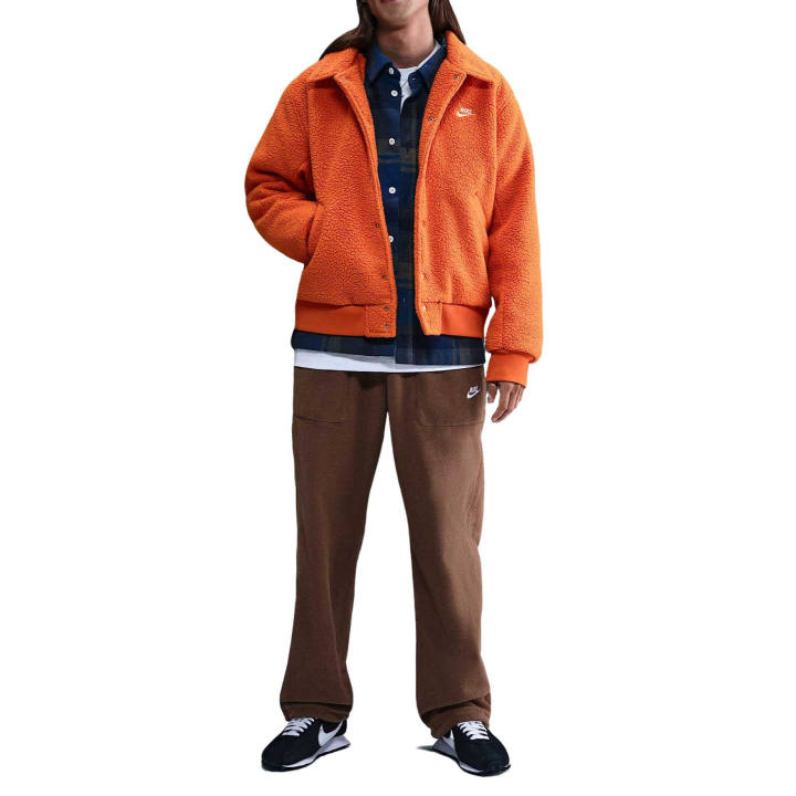 Nike Nike Therma FIT Jackets Men's Campfire Orange/White Lapel Moderate Instructor