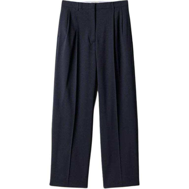 MIU MIU Casual Pants Women's Marine Blue Moderate Wide Leg Pants