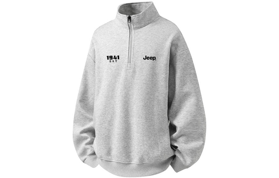 Jeep Jeep Sweatshirts Unisex Stand Collar Moderate Regular