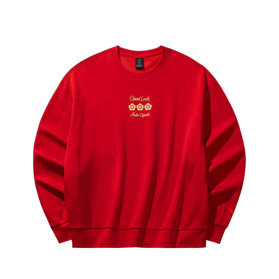 Anta Good Things Will Happen Sweatshirt Women's Rich Red