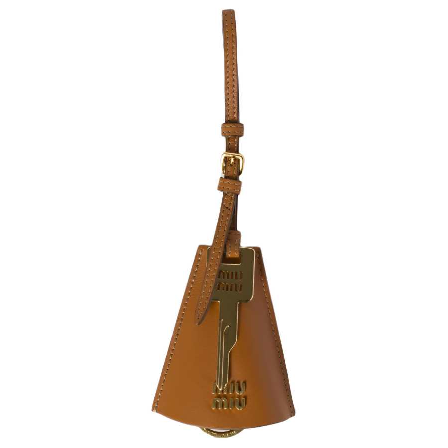 MIU MIU Leather Bag Accessory Women's Cocoa Brown