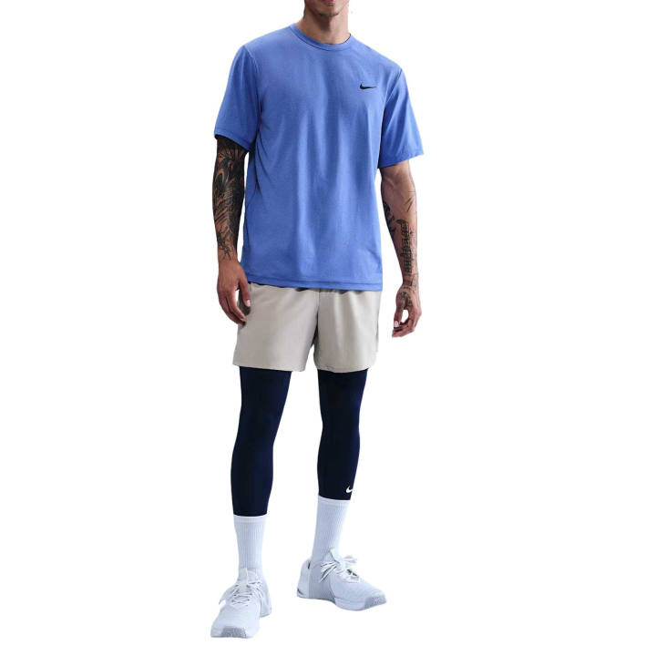 Nike Nike HYVERSE T Shirts Men's Comet Blue/Black Stand Collar