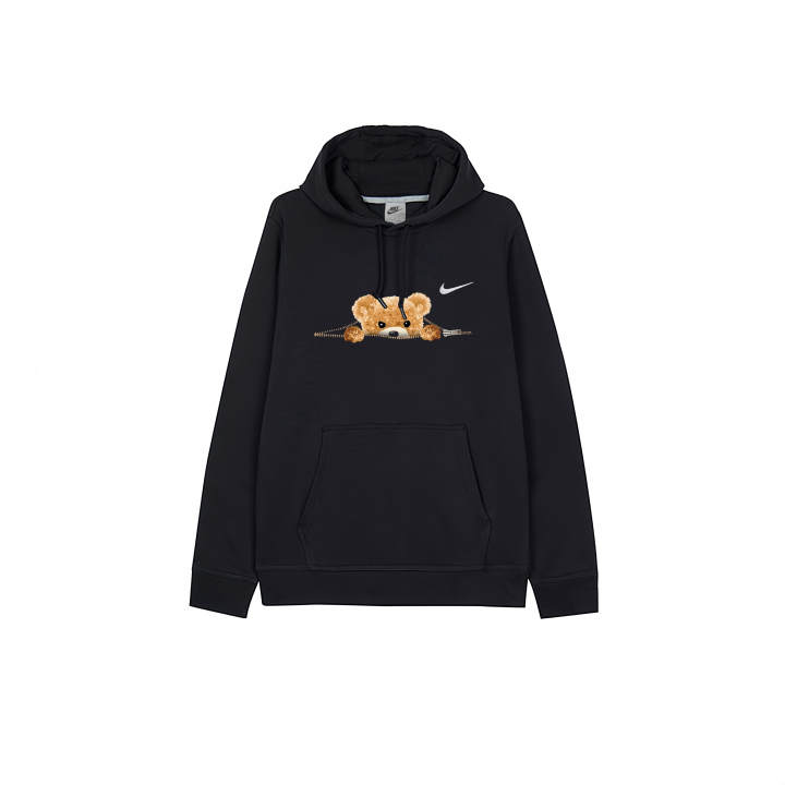 Nike Nike Sweatshirts Men's Black Hooded Thickened