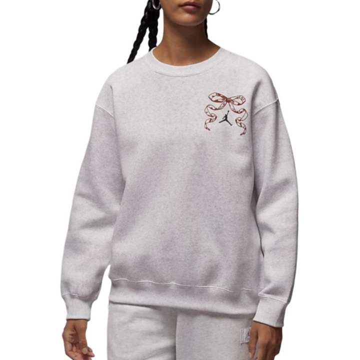Jordan Jordan Sweatshirts Women's Beige Gray Crew Neck Moderate