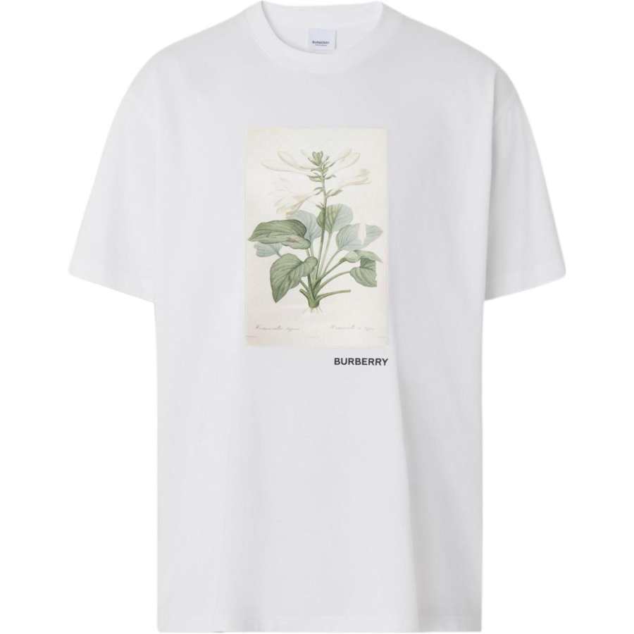 Burberry Women's Frontal Logo Cotton T Shirt White