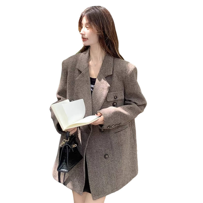 VENICEW Coats Women's Suit Collar Moderate