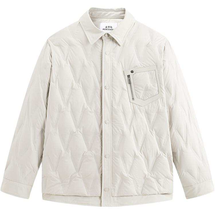 PEACEBIRD MEN Jackets Men's Ecru 1 Lapel Moderate Other