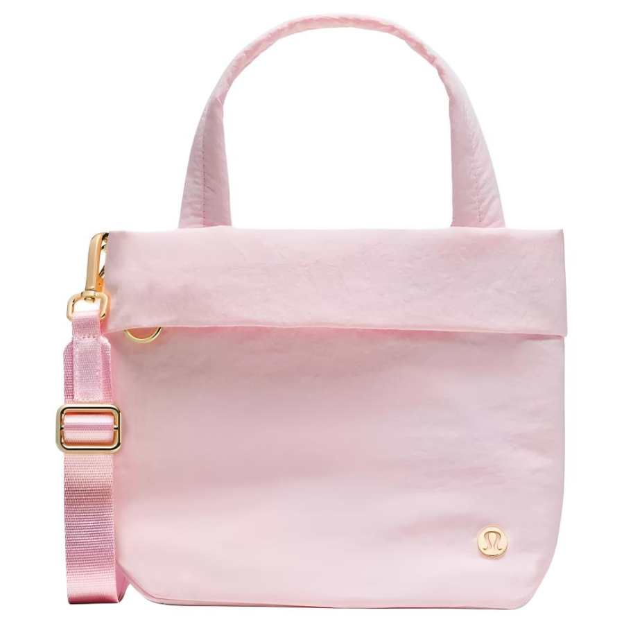 Lululemon On My Level Recycled Nylon Handbag Small Women's Joyful Pink