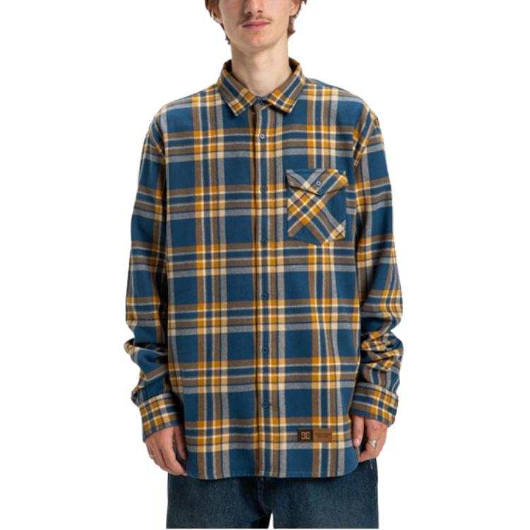 DCSHOES Shirts Men's Blue Brown Moderate