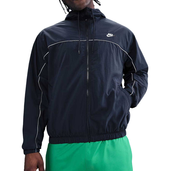 Nike Nike Club Jackets Men's Obsidian/Stadium Green/White/White Hooded Moderate Other