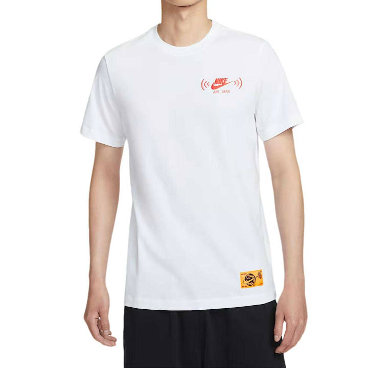 Nike Nike Sportswear T Shirts Men's White Crew Neck Moderate