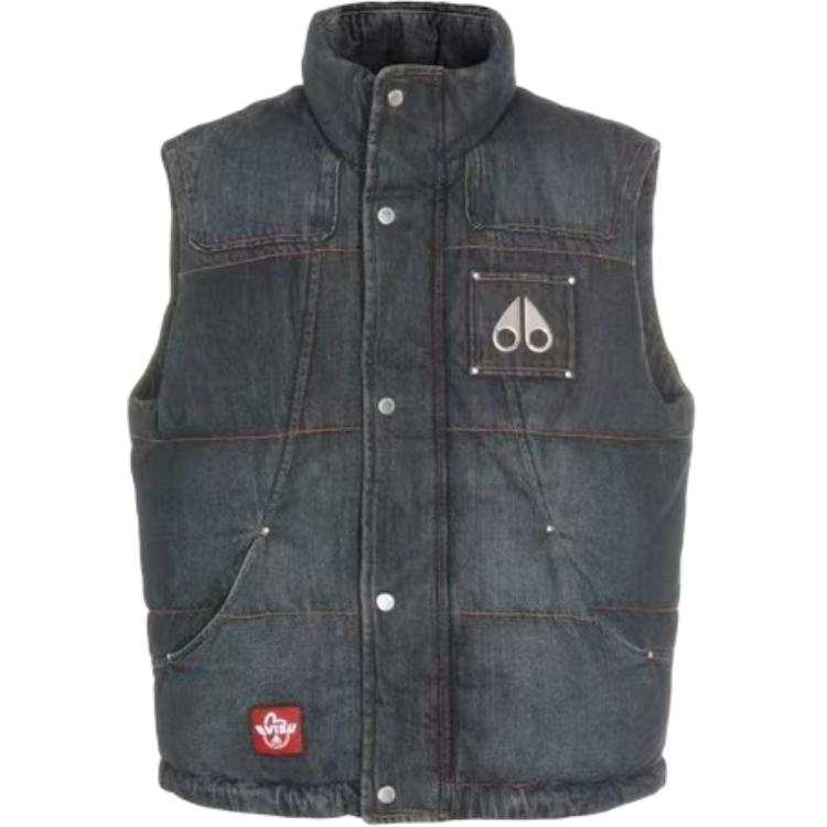 Moose Knuckles Moose Knuckles x Evisu padded logo-patch vest