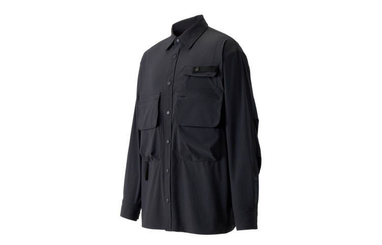 KOLON SPORT Shirts Unisex Carbon Black CC Lapel Moderate Other