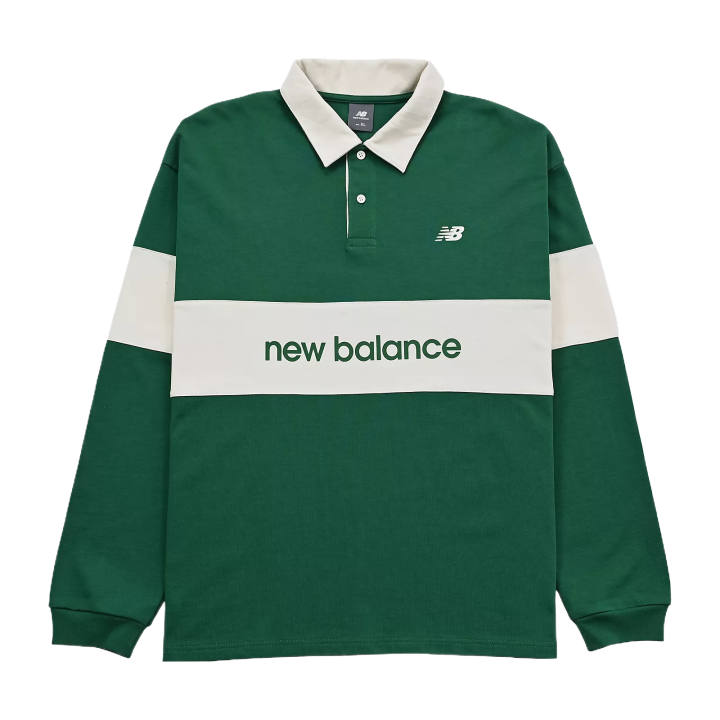 New Balance New Balance Polo Shirts Men's Green Polo Collar Moderate